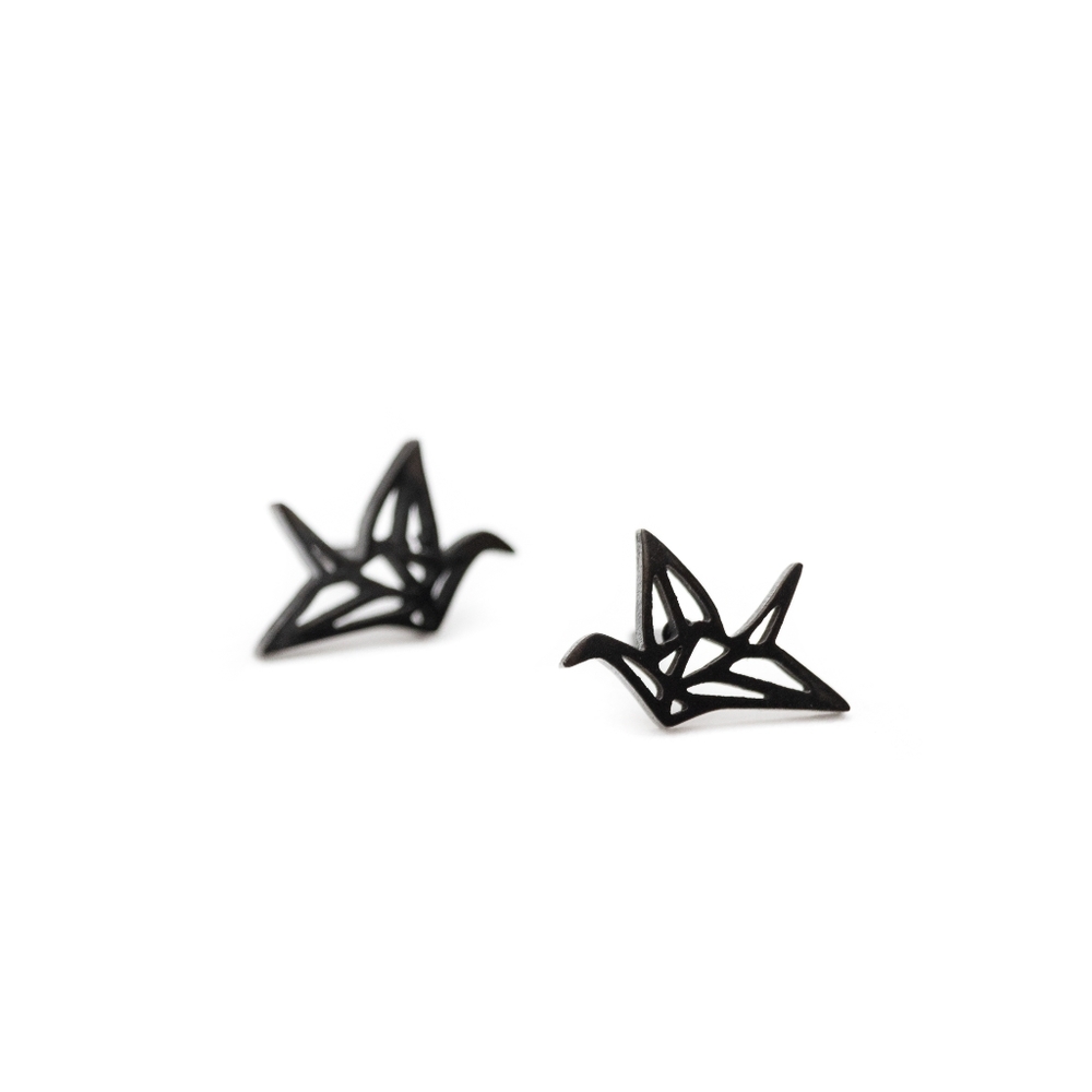 Origami Crane Studs - Only 1 left! - Picture 3 of 4